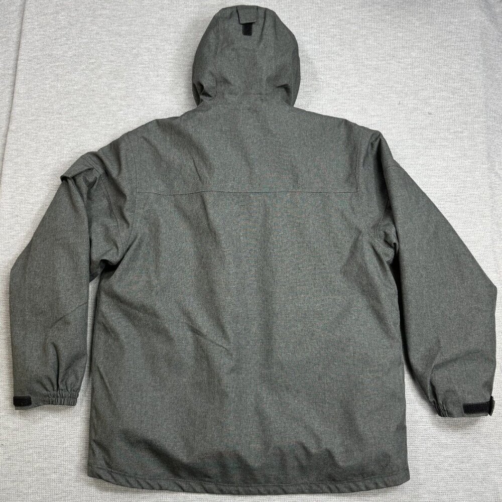 Dri Duck 3-in-1 Jacket Mens Size L Gray Hooded Storm Shell Interchange Pockets - Picture 2 of 16